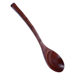 Spoons Teaspoon Japanese Wooden Baby Mini Desserts Kitchen Cooking Long Handles Tableware Bamboo