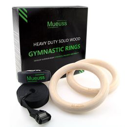 Gymnastic Rings Wood Gymnastic Rings Workout For Home Gym Cross Fitness Great for Your Muscle Ups Pull Ups Strength Training 231012