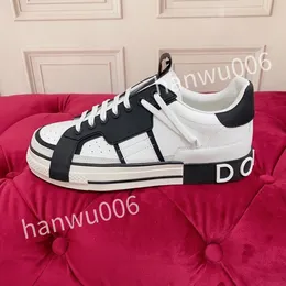 New Designer Men's and Women's Platform Sports Shoes Black White Leather Fashion Women's Sports Shoes Retro Casual Shoes fd2201004