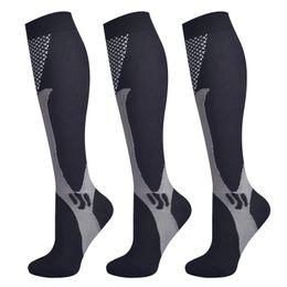 Sports Socks 3 Pairs Brothock Compression for Women Men 2030 mmHg Comfortable Athletic Nylon Nursing Stockings Sport Running 231011