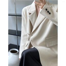 Women's Trench Coats Women Long Sleeve Spring Casual Blazer Jacket 2023 Fashion Business Solid Suits Work Office Lady Jackets