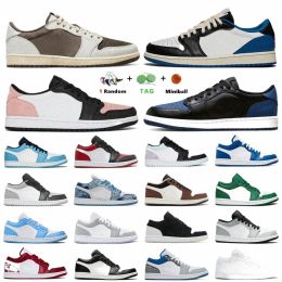 мужские баскетбольные кроссовки Jumpman 1 Low Reverse Mocha 1s University Blue Shadow Toe Light Smoky Grey Bred Triple White Panda Tie Dye UNC Sports Women кроссовки