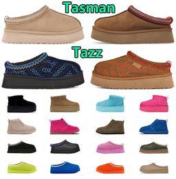 Designer Tazz Australien Damen Tasman-Hausschuhe Ultra Mini Plateaustiefel Neumel Boots Slipper Pantoletten Slides Slip-on-Wildleder-Obermaterial Winter-Slipper-Schuhe 35-42