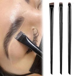 Makeup Brushes Ultra-Thin Blade Eyebrow Eyeliner Brush Bevel Brow Contour Eyelids Lying Silkworm Professional Tools