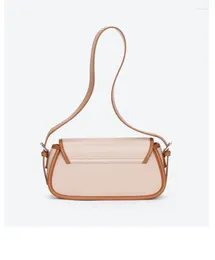 Evening Bags 2023 Fashion Design Macaron Color Matching Personality Baguette Bag Temperament Underarm Women's Shoulder Messenger