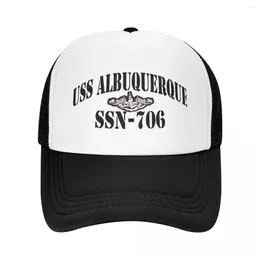 Ball Caps USS ALBUQUERQUE (SSN-706) SHIP'S STORE Baseball Cap Funny Hat Male For Man Women'S