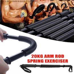 Hand Grippers 20KG Arm Training Gym Spring Steel Exerciser Power Wrist Hand Gripper Strengths Fitness Equipment Chest Expansion Device 231012