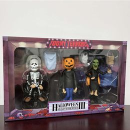 Mascot Costumes Original Neca Figure Halloween Iii Season of the Witch Toony Terrors Action Figure Model Toys 3pcs/set Joint Movable Doll Gift