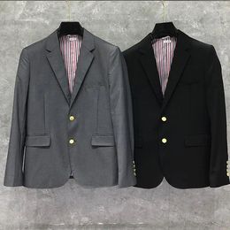 Men's Suits Man's Suite Blazer Men British Spring Autumn Single Breasted Solid Coat Formal Suit Slim Fit Jacket