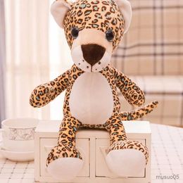 Christmas Toy Supplies 25CM New Cute Forest Animal Plush Toy Jungle Tiger Deer Leopard Lion Doll Wedding Throw Children Christmas Gift Cup R231012