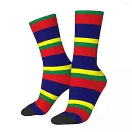 Men's Socks Royal Marines Commandos Colours Army Regimental Striped Male Mens Women Autumn Stockings Hip Hop