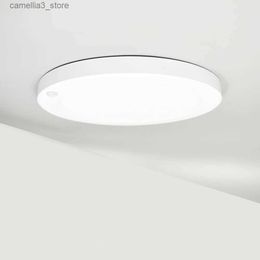 Ceiling Lights Round Dimmable 18W Motion Sensor Ceiling Panel Lamp for Passage Corridor Thin Flicker Free Room Kitchen Hallway Q231012