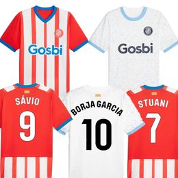 Girona fc Customized 23-24 Home Soccer jerseys Thai Quality yakuda dhgate Discount Castellanos 9 Stuani 7 Tsygankov 8 Valery 11 Toni Villa 12 Aleix wear Customized