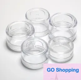 1 3 5 10 20 30 Gramme Jars Cosmetic Sample Empty Container 5ML Plastic Round Pot Screw Cap Lid Small Tiny 5G Bottle for Make Up Eye Shadow Nails 200pcs