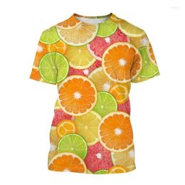 Women's T Shirts Fruits Food 3D Print T-shirt Women Men Oversized Y2k Tops Tees Funny Casual Hip Hop Streetwear Girls Boys Clothing