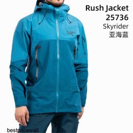 Jackets Man Designer Arcterys Hooded Sweatshirt ARCTERYS Mens Sprinting Suit GTX Pro Ski Suit N100 Durable Heavy Duty Hiking 25736 Submarine Blue25736 M Recomm HBRF