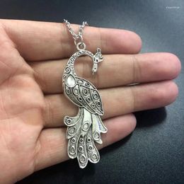 Pendant Necklaces Fashion Necklace Bird Peacock Phoenix Pendants Short Long Women Men Colar Gift Jewelry Choker