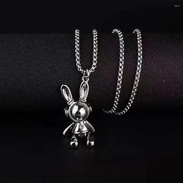 Pendant Necklaces Cute Space Stainless Steel Fashion Men's Hip Hop Necklace Light Luxury Women's Accessories