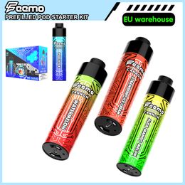 Remessa rápida 10k Puffs Disponível Vape Feemo Vaporizer Starter Kit Cannon Big Cloud Vape Mod Capacidade 18ml com 850mAh tipo C Recarregável Vape Battery por atacado