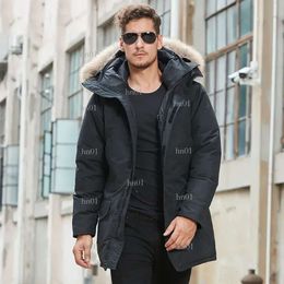 New Style Windproof Designer Men Langford Parka Down Jacket White Chaqueton Canadian Fabric Outdoor Coat Piumino Hooded Warm Doudoune920