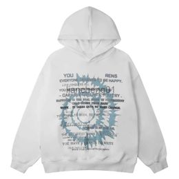 Men's Hoodies Sweatshirts LACIBLE Spiral Letter Print Loose Hoodie 2023 New Spring And Autumn Sweatshirt Men Women Streetwear Harajuku Fashion Hoodies x1012