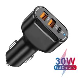 PD 30W USB C Car Charger Quick Charger QC 3.0 Car Phone Chargers Type C Fast Charging for IPhone 15 14 Plus Oneplus Samsung Pixel 7 Xiaomi