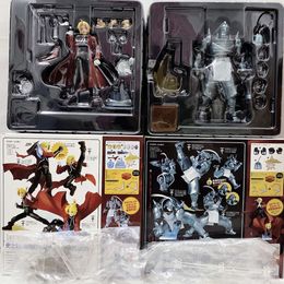 Mascot Costumes Edward Elric Figure Revoltech Yamahi Fullmetal Alchemist Action Figures Alphones Eliic 116 117 Anime Doll Brothers Model Toys