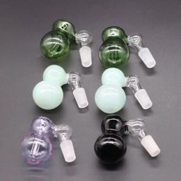 Hookahs Colorful Glass Ash Catcher Bowls with Female Male 10mm 14mm 18mm Joint Bubbler and Calabash Perc Ashcatcher Bowls LL