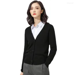 Women's Jackets ZXRYXGS 2023 Autumn Loose Outerwear Versatile Woman's Knitwear Cardigan Sweater Coat Clothing
