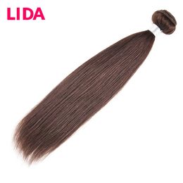 Synthetic Wigs LIDA Human Hair Bundles Double Weft Chinese Hair Weave Bundles 8-26 inch Non-Remy Straight Hair Pieces 3 Bundles Deal 231011