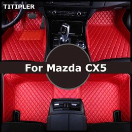 Floor Mats Carpets TITIPLER Custom Car Floor Mats For Mazda CX5 Foot Coche Accessories Carpets Q231012