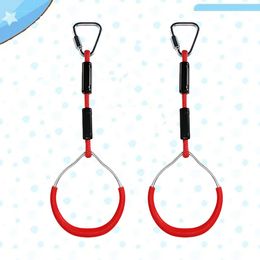 Gymnastic Rings 2pcs Swing Gymnastic Rings Outdoor Climbing Ring Obstacle Ring Climbing Ring Rings Swing Toys Set Backyard Play Sets for 231012