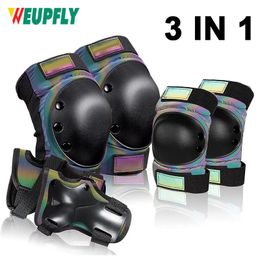 Elbow Knee Pads Adult/Kids/Youth Knee Pads Elbow Pads Wrist Guards Sport Protective Gear for Skateboard Roller Skates Skating Scooter Cycling 231012