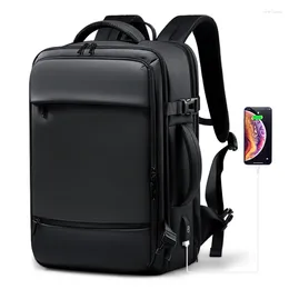 Backpack 17.3''Laptop For Men USB Port Multi-function Bag High-quality Oxford Expandable Large Capacity Travel