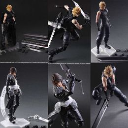 Mascot Costumes Play Arts Kai Cloud Final Fantasy Figure Cloud Strife Sephiroth Squall Leonhart Action Figures Model Toy 28cm Joint Movable Doll