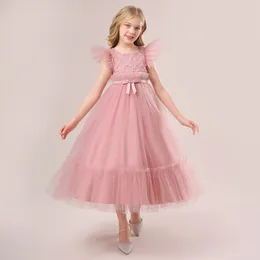 Girl Dresses Mesh Dress Baby Princess Cute Girls Kids Lace Wedding Children Party Gown Cosplay Costume Birthday Host