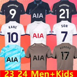 2023 2024 MADDISON SON Soccer Jerseys ROMERO KULUSEVSKI RICHARLISON KULUSEVSKI 23 24 VAN DE VEN BISSOUMA JOHNSON Tottenham Football kit shirt SPURS Top Men kids set