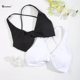 Yoga Outfit CHRLEISURE Women's Sports Bra Cross Beautiful Back Running Underwear With Chest Pad Naked Feeling Bras Casual Sportswear