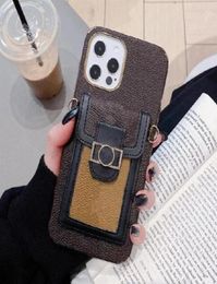 For iphone cases 13 13promax 12pro 11 pro max XS XR Xsmax 7 8 plus Phone Cases Top Quality Fashion Leather Card Pocket Designer 18163188147476