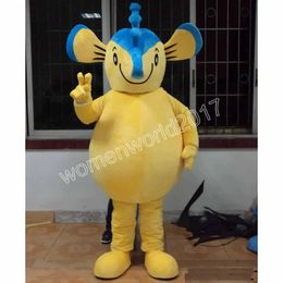 Yellow Seahorse Mascot Costume High Quality Cartoon Character Outfits Suit Unisex Adults Outfit Birthday Christmas Carnival Fancy Dress