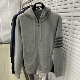 Taobao physical goods four bar zipper Hoodie for men and women lovers Hoodie Jacket