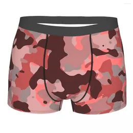 Underpants Red Brown Camouflage Military Pattern Design Cute Homme Panties Male Underwear Ventilate