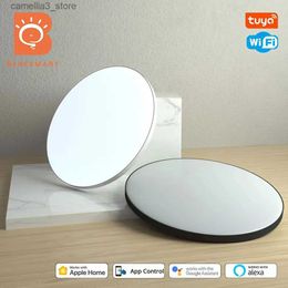 Ceiling Lights 24W Smart LED Ceiling Light IP54 Tuya Zigbee WiFi Homekit RGBCW Dimmable Ultrathin Surface Mounting Lamp Alexa Google Home Voice Q231012