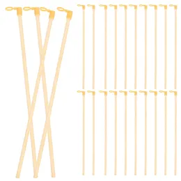 Candle Holders 50 Pcs Lantern Handle Wooden Lanterns Poles Supplies Handheld Chinese Hanging Sticks Bulk Child Paper