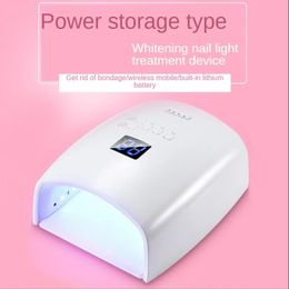 Nail Dryers Upgraded 66W Rechargeable Nail Lamp S10 Cordless Nail Dryer Manicure Machine UV Light for Nails Wireless Nail UV LED Lamp 231011