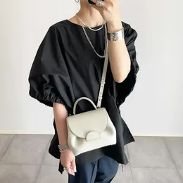 Evening Bags Egchi France Small Bag Women's French Design Light Luxury Single Shoulder Crossbody Leather Portable Female For Women