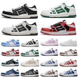 Designer Skel Top Low Casual Shoes Running Shoe Mens Womens Sports Sneakers White Orange Green Black Light Grey Blue Red Brown Yellow Navy Fashion Trainer size 36-44