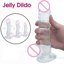NXY Dildos Health Tpe Private Multiple Size Fake Penis Cheap Sex Toys Butt Plug Anal Strap on Suction Cup Huge Realistic Dildo 220105