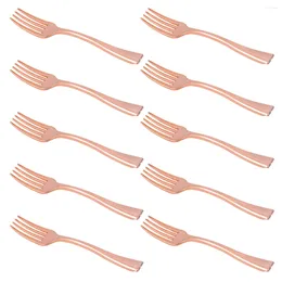 Dinnerware Sets 24 Pcs Plastic Cutlery Fruit Forks Dessert Picks Cocktail Disposable Party Child