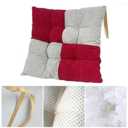 Pillow Stitching Warm Colorblock Square Chair Padded Thickened Non-slip For Home Office Kitchen Patio Sofa